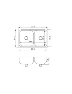 Doble 305-e 64 X 37 X 18cm 2