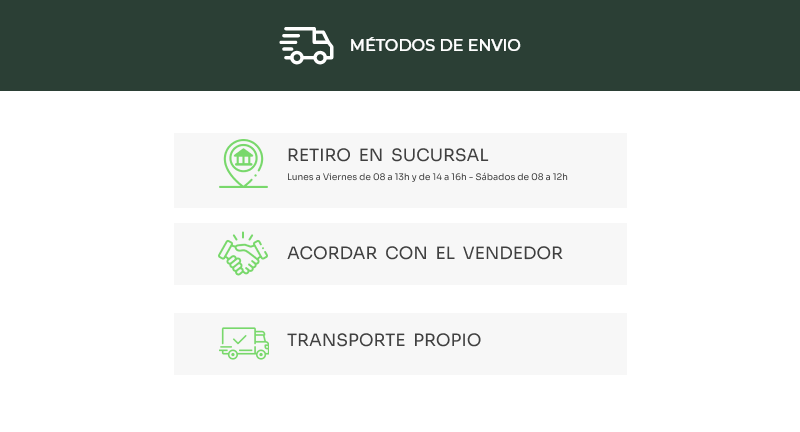 metodos de envio